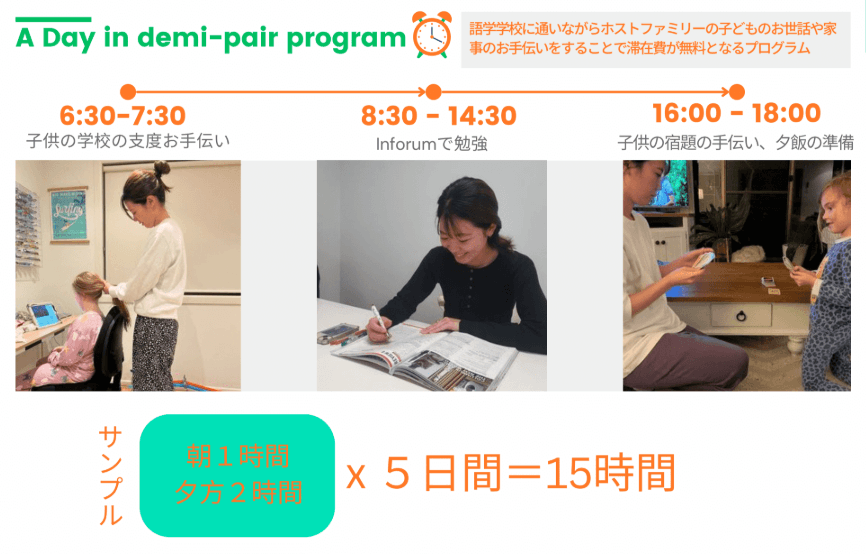 デミペアスケジュール例